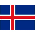 Iceland medium table flag