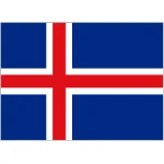 Iceland medium table flag