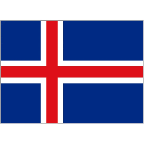 Iceland medium table flag