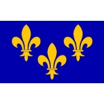Ile de France table flag