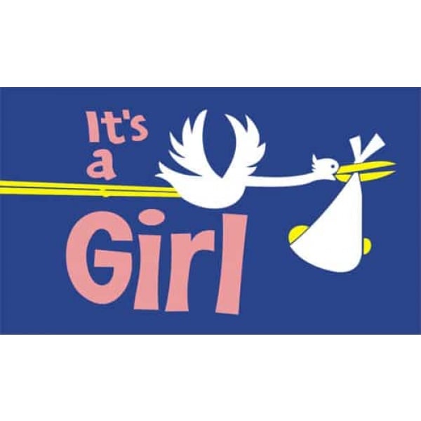It's a Girl 5'x3'