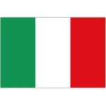 Italy medium table flag