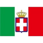 Italy Royal Standard hand flag