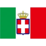 Italy Royal Standard table flag