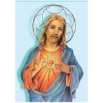 Jesus with Sacred Heart 2.4 ' x 3.4' - Image 2