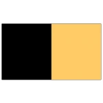 Black/Gold Vertical Stripe 5'x3'