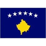 Kosovo medium table flag