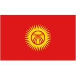 Kyrgyzstan medium table flag