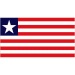 Liberia medium table flag