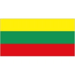 Lithuania large hand flag