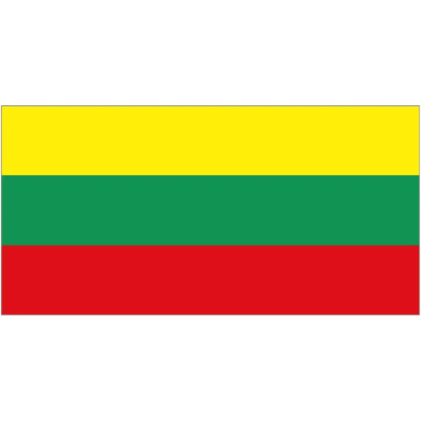 Lithuania large hand flag