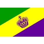 Mardi Gras Flag 5'x3'