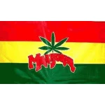 Marijuana Hand Flag
