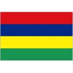 Mauritius medium table flag