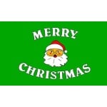 Celebration Flags - Merry Christmas Green