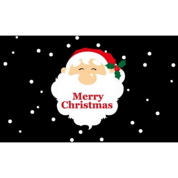 Merry Christmas Santa Face 5'x3'