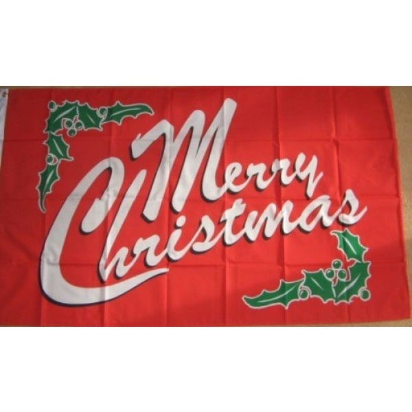 Merry Christmas (Red) 5'x3'