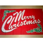 Merry Christmas Red 3'x2'