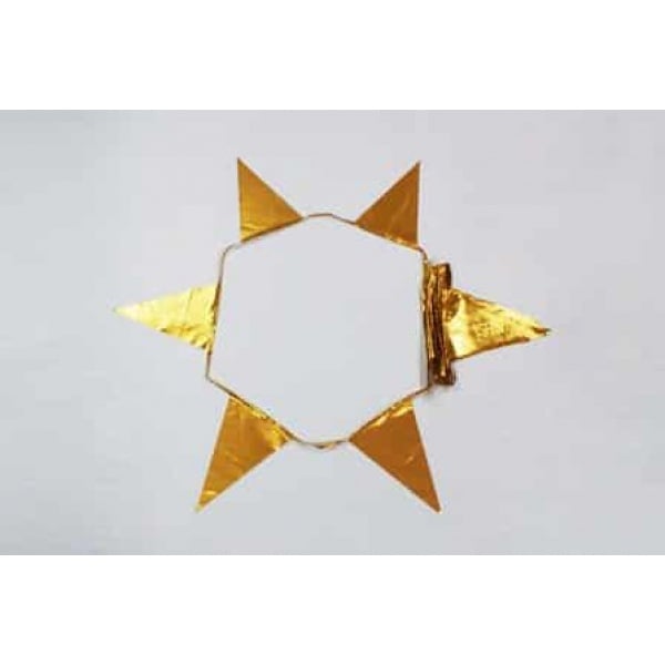 12m 28 flag Metallic Gold Bunting