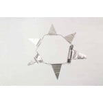 12m 28 flag Metallic Silver bunting