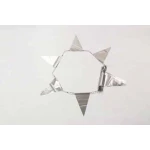 12m 28 flag Metallic Silver bunting