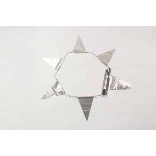 12m 28 flag Metallic Silver bunting