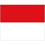 Monaco large hand flag