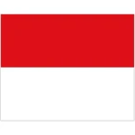 Monaco large hand flag