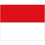 Monaco medium sized table flag