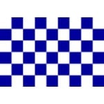 Checkered Navy/White 5'x3'