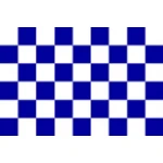 Checkered Navy/White 5'x3'