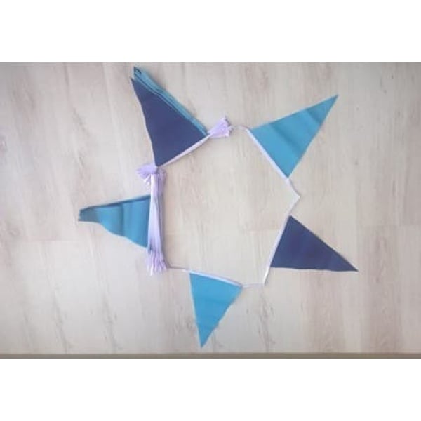 20m 54 flag 7.5" x 11.75 Navy/Sky bunting
