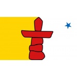 Nunavut medium table flag