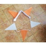 20m 54 flag 7.5" 11.75" Orange/White triangle bunting