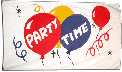 party-time-table-4ddf6808aba47 Party Time Table Flag - Image 1