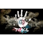 peace hand flag
