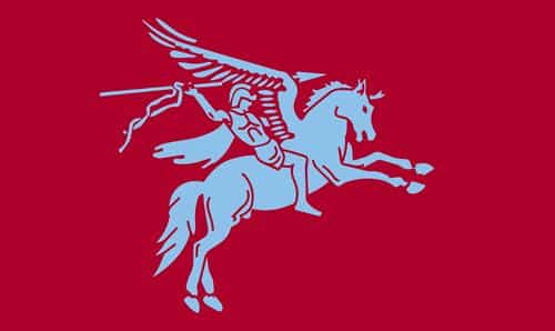 pegasus-airborne-50f6b54e5447e Pegasus Airborne medium hand flag - Image 1