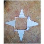 12m 27 flag 8"x12" Plain White triangle shape bunting - Image 2