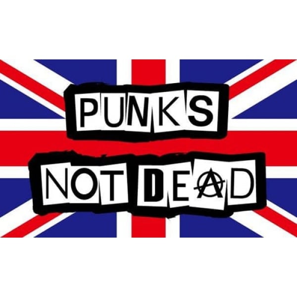 Punks Not Dead table flag