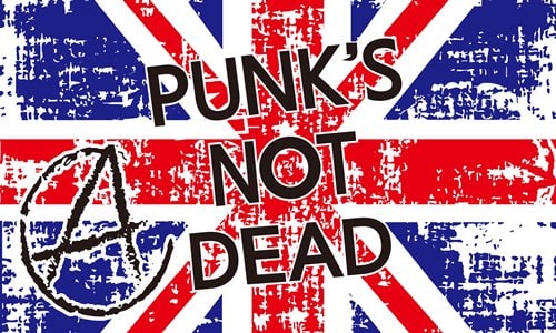 punksnotdeadnew Punks Not Dead (new) 5'x3' - Image 1