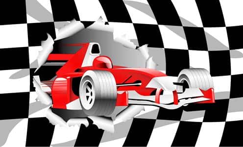 racing car Racing Car 5'x3' - Image 1