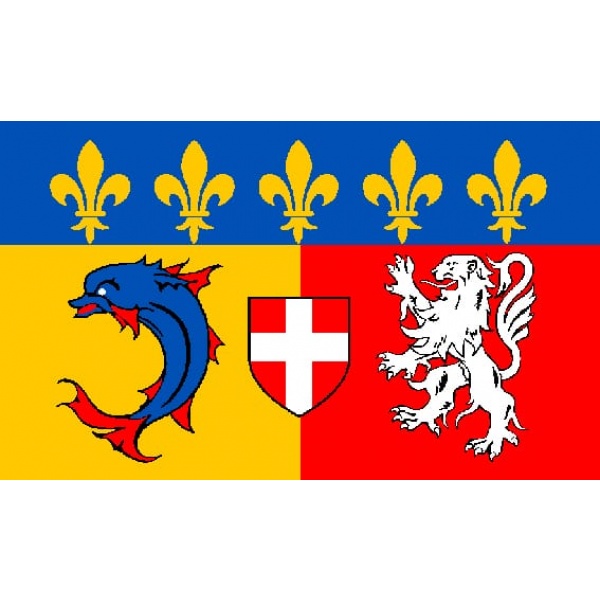 Rhone Alpes hand flag