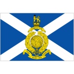Royal Marines Reserve Scotland table flag