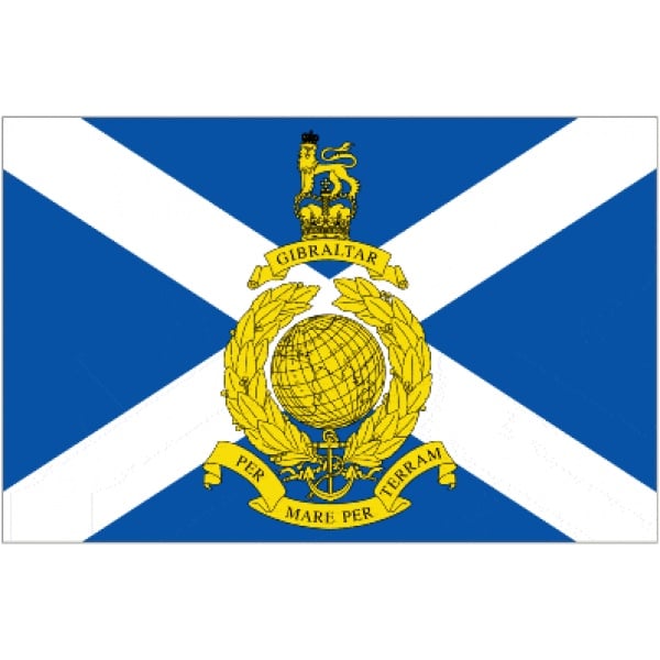Royal Marines Reserve Scotland table flag