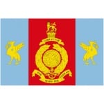Royal Marines Reserve Merseyside table flag