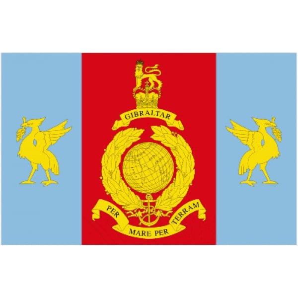 Royal Marines Reserve Merseyside table flag