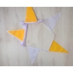 20m 54 flag 7.5" x 11.75" Saffron/White