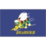 Seabees hand flag