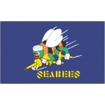 Seabees table flag
