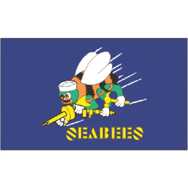 Seabees table flag